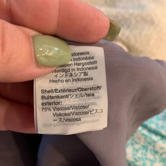 Madewell Gray Velvet Button Front Cami Top sz 00 - Picture 4 of 6